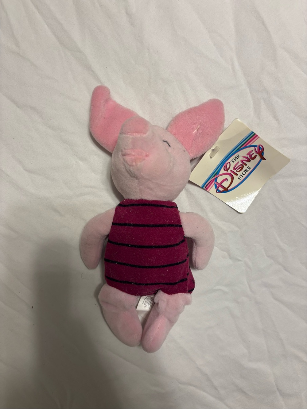 Disney Store 8" Plush NWT PIGLET Mini Bean Bag Winnie The Pooh Plush Animal